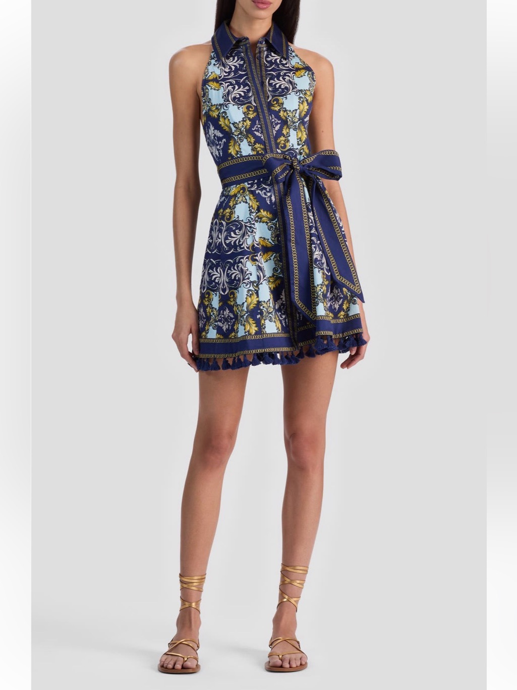Alice + Olivia Lucy Print Mini Shirtdress